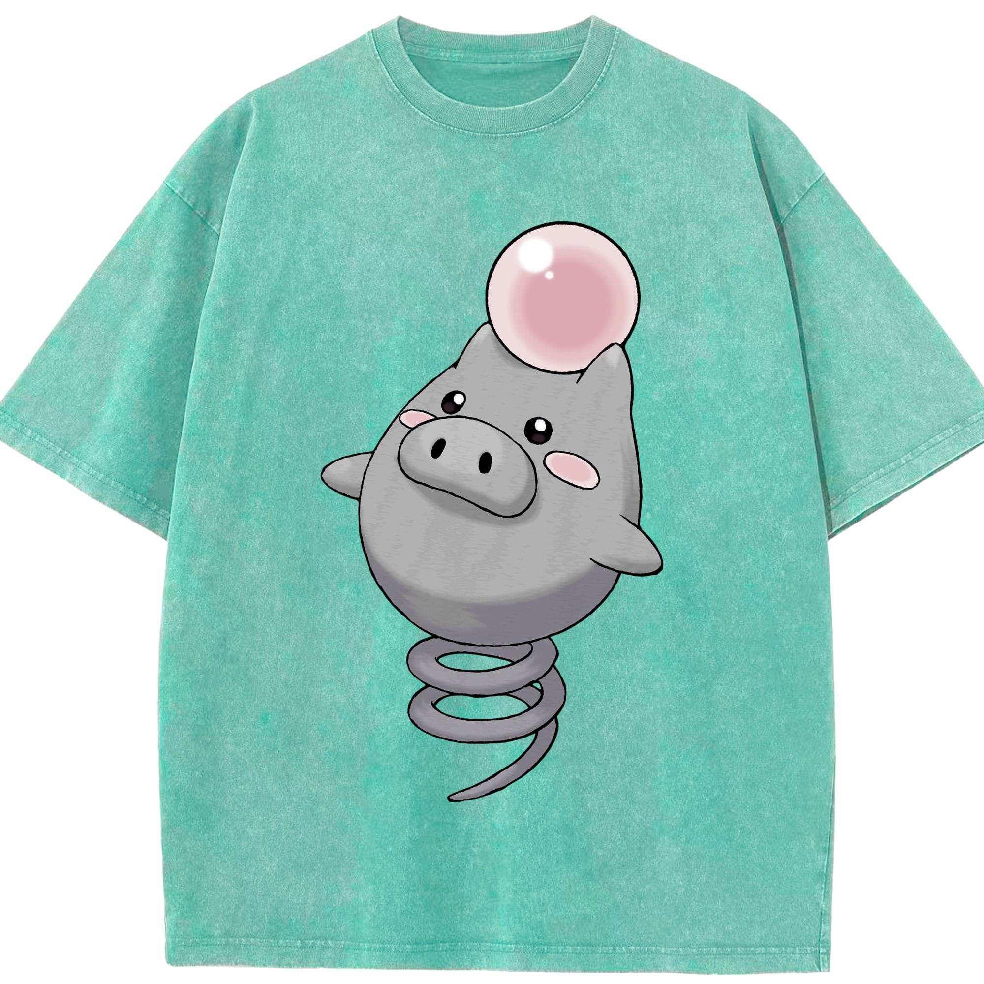 （画像用） ポケットモンスター Pokémon 綿100% ヴィンテージ風 半袖Tシャツ（フロントプリント）